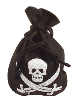 Piraat buidel   24cm.
