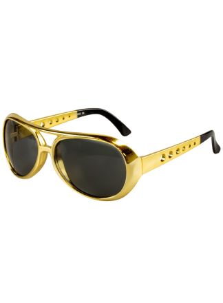 Rock en roll Elvis bril goud