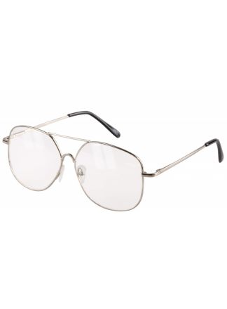 Retro 80's bril glas (doorzichtig)