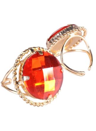 Sinterklaasring ''Rond'' Goud-Rood