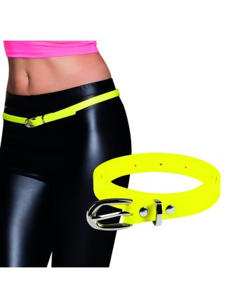80's riem neon geel