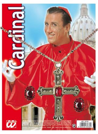 Sint kruis ketting met 2ringen