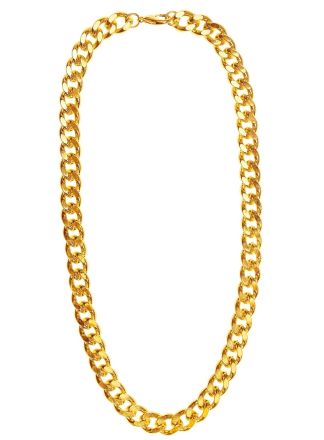 Foute gouden schakelketting 60cm.