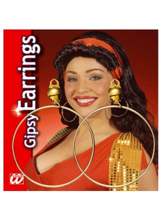 Oorbellen zigeuner rond 2stuks (met clip-systeem)