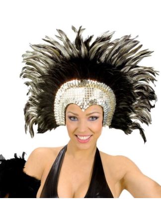 Hoofdtooi Moulin Rouge zilver