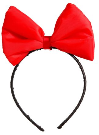 Diadeem met rode strik