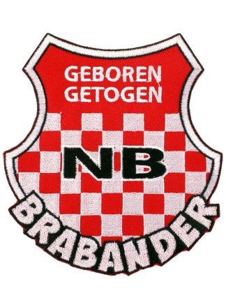 Strijkapplicatie Schild N B 11x10cm.