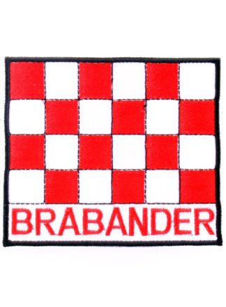 Brabant vlag applicatie Brabander 11x9cm.