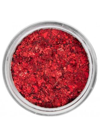 PXP chunky glitter CORAL RED 10ml.