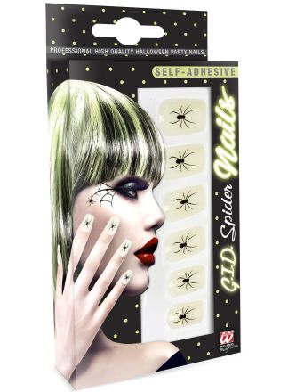 Set 12 zelfklevende spinnen nagels