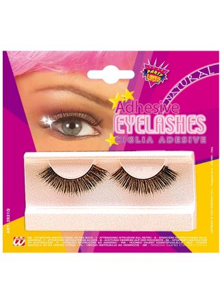 Wimpers zwart met lijm