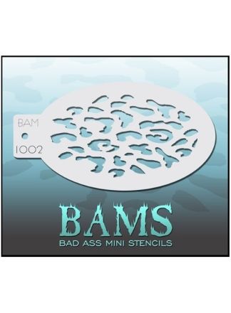 Schmink-sjabloon Bad Ass BAM stencil 1002