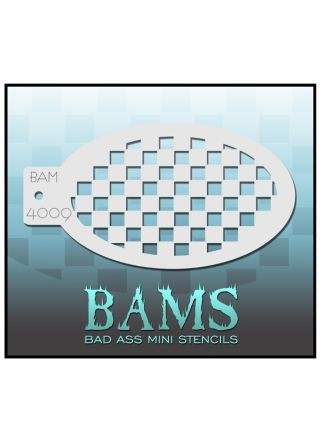 Schmink-sjabloon Bad Ass BAM stencil 4009 blokken