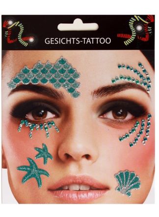 Gezicht sticker Zeemeermin