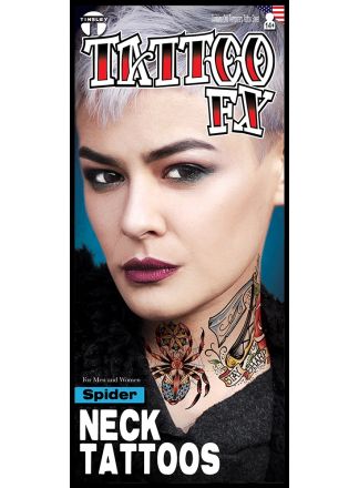 Nep Tattoo FX Neck - Spider