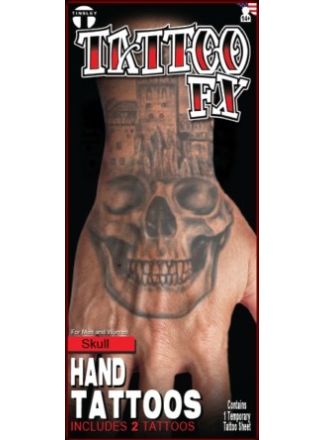 Nep Tattoo Hand Skull