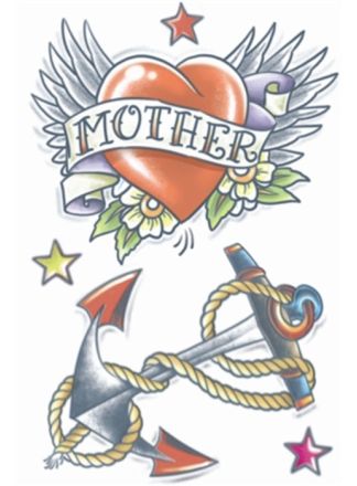 Nep Tattoo FX Vintage Heart/Anchor 1950