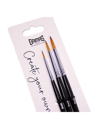 Grimas penseelset Kunsthaar rond 2/4/6