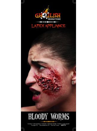 Ghoulish latex Bloody Worms