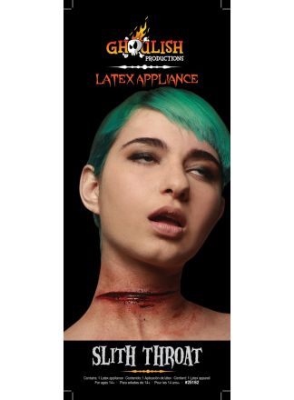 Ghoulish latex Slit throat
