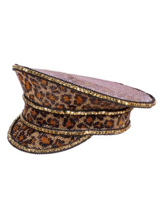 Cap Burning Man Panther gold