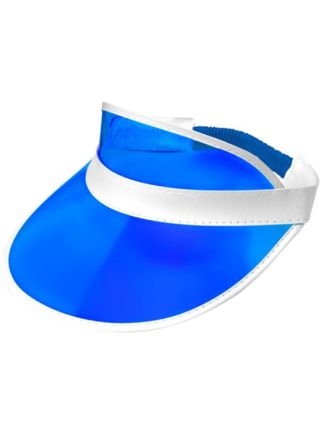 Blauwe 80's zonneklep