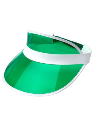 Groene 80's zonneklep