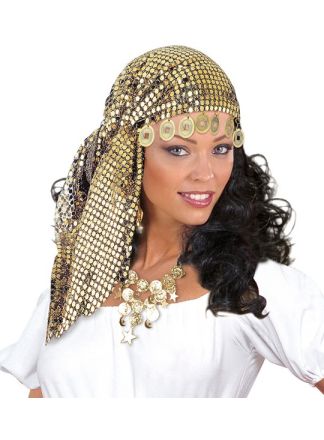 Hoofddoek 1001 nacht goud