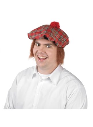 Schotse baret geruit met haar