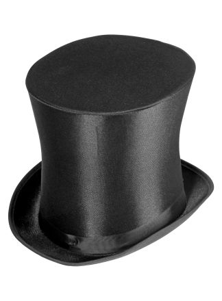 Extra hoge satijnen hoge hoed (exclusief)