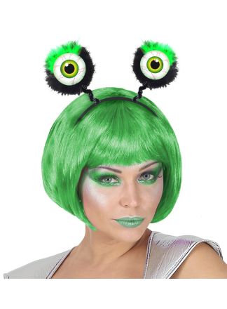 Halloween diadeem green eyes