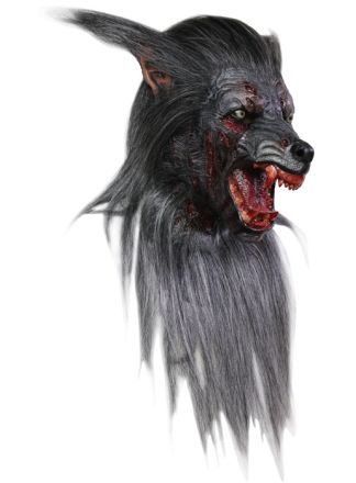 Halloween Masker Black Wolf