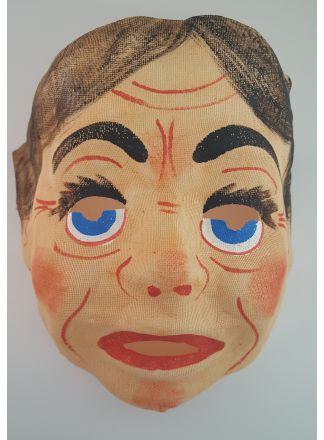 Gaasmasker mooie vrouw