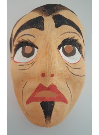 Gaasmasker met zwart sikje