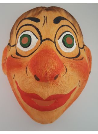 Gaasmasker man met bril