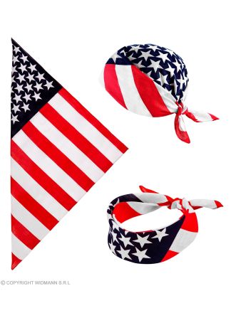 U.S.A. Bandana/Zakdoek (55x55cm.)