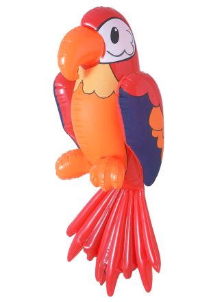 Opblaas papegaai   60cm.