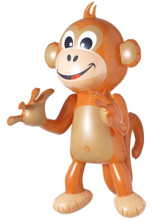 Opblaas aap 50cm.