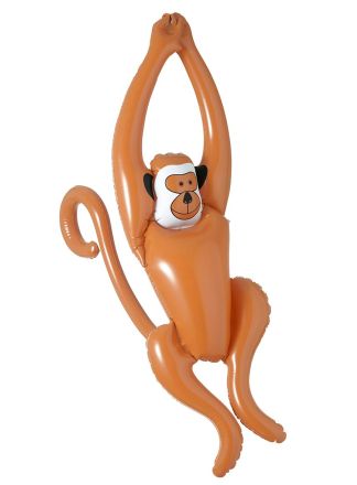 Opblaas slinger aap 90cm.