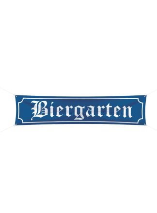 Oktoberfest Biergarten banner 180x40cm.