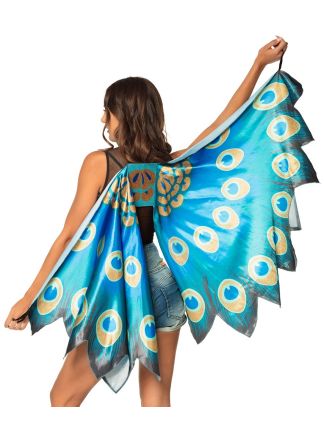 Pauwen vleugels 115x155cm.