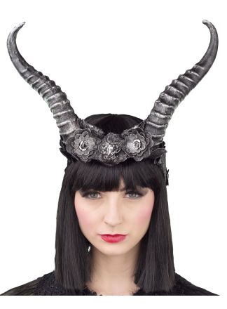 Exclusieve zilveren duivel diadeem