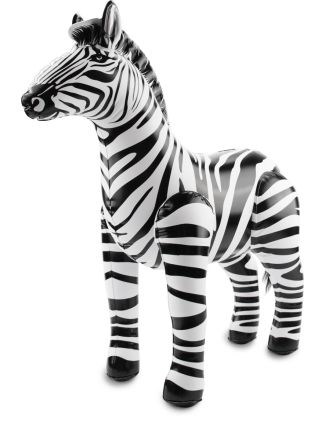 Safari Zebra opblaasbaar 60x55cm.