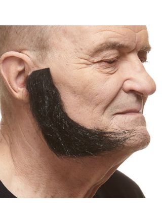 Bakkebaard Mark Zwart 2stuks.