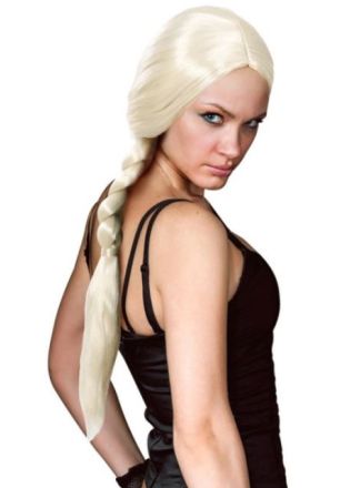 Pruik Lara blond lange staart