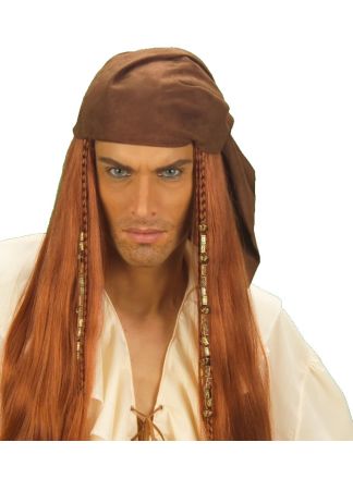 Pruik piraat met hoofdband