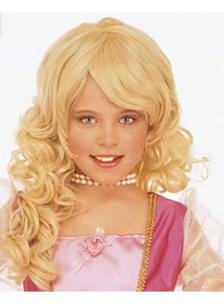 Glamour pruik  blond  klein