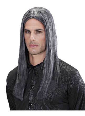 Luxe grijze Halloween pruik