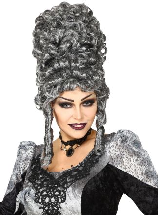Grey extra tall Gothic wig