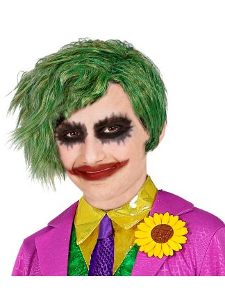 Evil clown "The Joker"pruik kindmodel